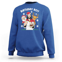 Birthday Boy Jesus Christmas Sweatshirt Christian Xmas - Wonder Print Shop