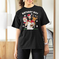 Birthday Boy Jesus Christmas T Shirt For Women Christian Xmas - Wonder Print Shop