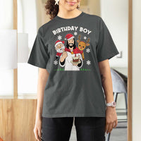 Birthday Boy Jesus Christmas T Shirt For Women Christian Xmas - Wonder Print Shop