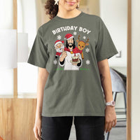 Birthday Boy Jesus Christmas T Shirt For Women Christian Xmas - Wonder Print Shop