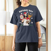 Birthday Boy Jesus Christmas T Shirt For Women Christian Xmas - Wonder Print Shop