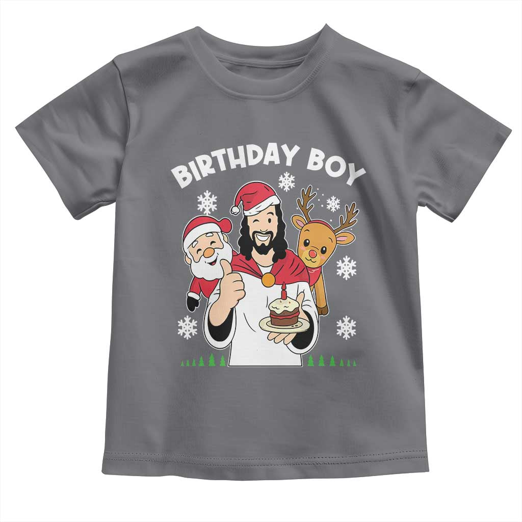 Birthday Boy Jesus Christmas Toddler T Shirt Christian Xmas - Wonder Print Shop