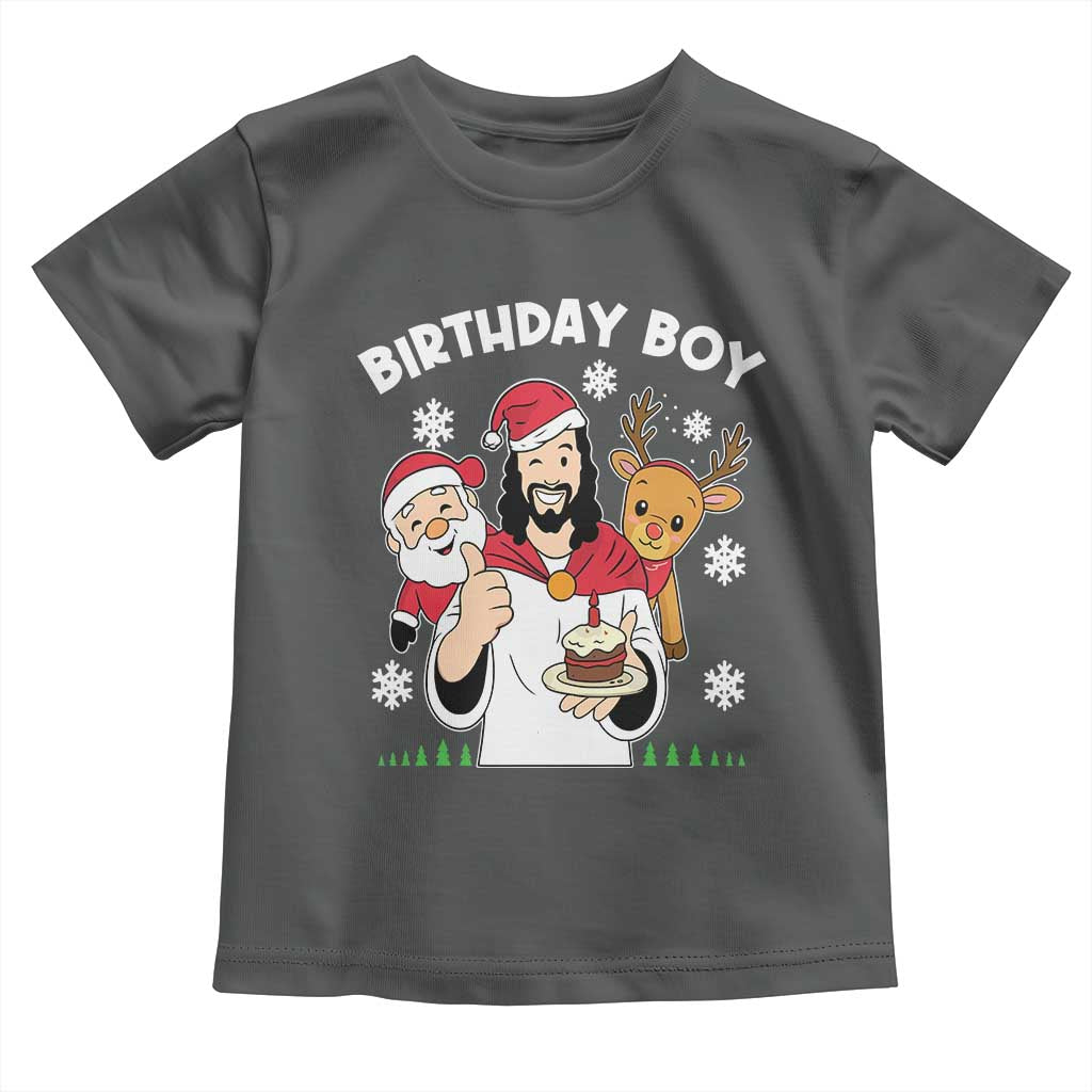Birthday Boy Jesus Christmas Toddler T Shirt Christian Xmas - Wonder Print Shop