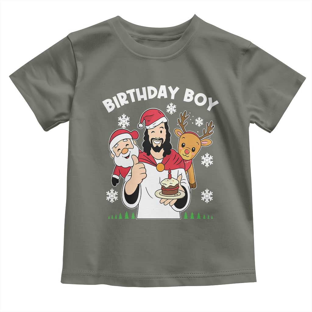 Birthday Boy Jesus Christmas Toddler T Shirt Christian Xmas - Wonder Print Shop