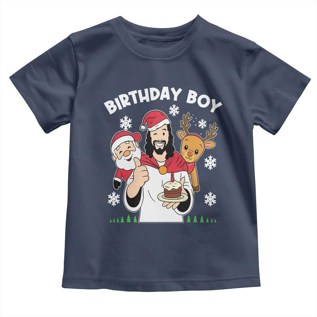 Birthday Boy Jesus Christmas Toddler T Shirt Christian Xmas - Wonder Print Shop