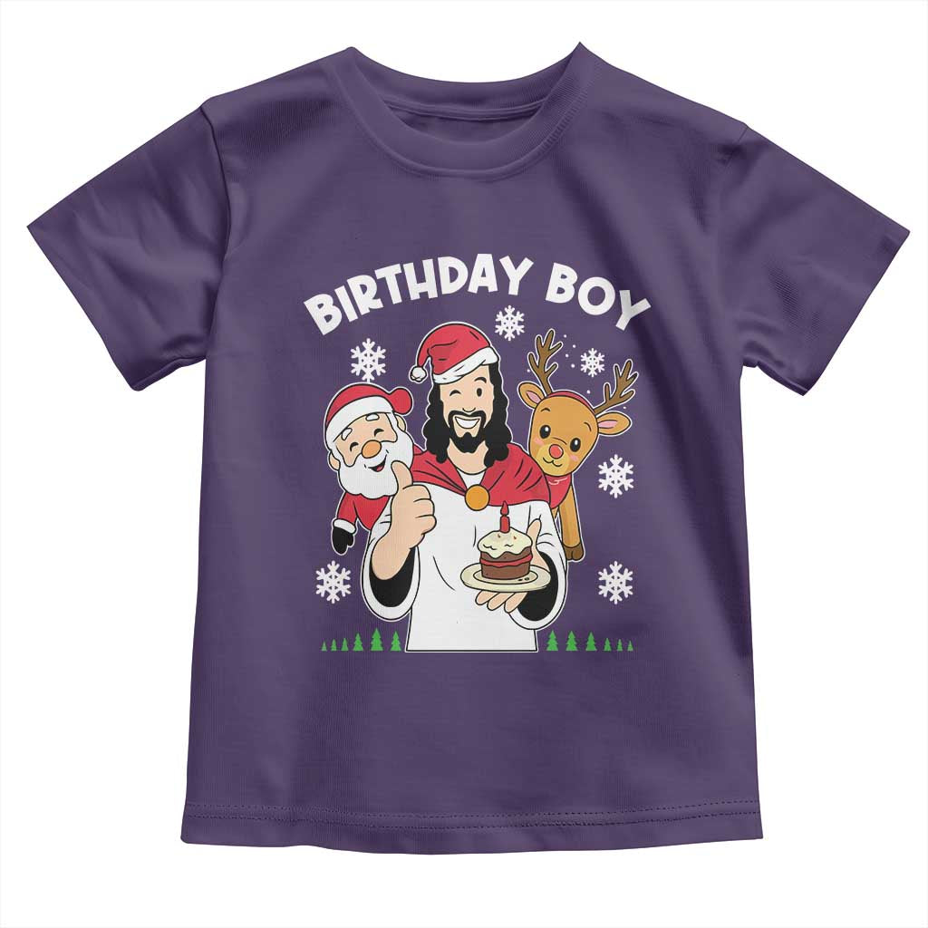 Birthday Boy Jesus Christmas Toddler T Shirt Christian Xmas - Wonder Print Shop