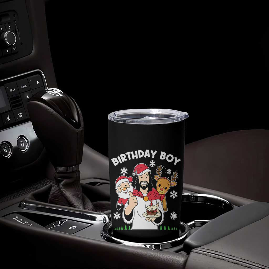 Birthday Boy Jesus Christmas Tumbler Cup Christian Xmas - Wonder Print Shop