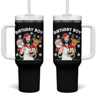 Birthday Boy Jesus Christmas Tumbler With Handle Christian Xmas - Wonder Print Shop