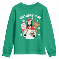 Birthday Boy Jesus Christmas Youth Sweatshirt Christian Xmas - Wonder Print Shop