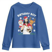 Birthday Boy Jesus Christmas Youth Sweatshirt Christian Xmas - Wonder Print Shop