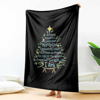 Jesus Names Christmas Tree Throw Blanket Christian Bible Verse Xmas - Wonder Print Shop