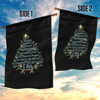 Jesus Names Christmas Tree Garden Flag Christian Bible Verse Xmas - Wonder Print Shop