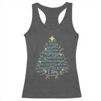 Jesus Names Christmas Tree Racerback Tank Top Christian Bible Verse Xmas - Wonder Print Shop