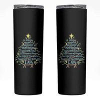 Jesus Names Christmas Tree Skinny Tumbler Christian Bible Verse Xmas - Wonder Print Shop