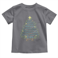 Jesus Names Christmas Tree Toddler T Shirt Christian Bible Verse Xmas - Wonder Print Shop