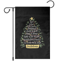 Christmas Christian Garden Flag Jesus Names Tree Religious Faith - Wonder Print Shop