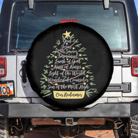 Christmas Christian Spare Tire Cover Jesus Names Tree Religious Faith - Wonder Print Shop