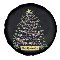 Christmas Christian Spare Tire Cover Jesus Names Tree Religious Faith - Wonder Print Shop