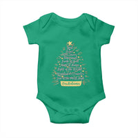 Christmas Christian Baby Onesie Jesus Names Tree Religious Faith - Wonder Print Shop