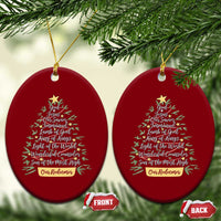 Christmas Christian Ceramic Ornament Jesus Names Tree Religious Faith - Wonder Print Shop