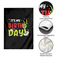 It's My Birthday Christmas Garden Flag Funny Bday Xmas - Wonder Print Shop