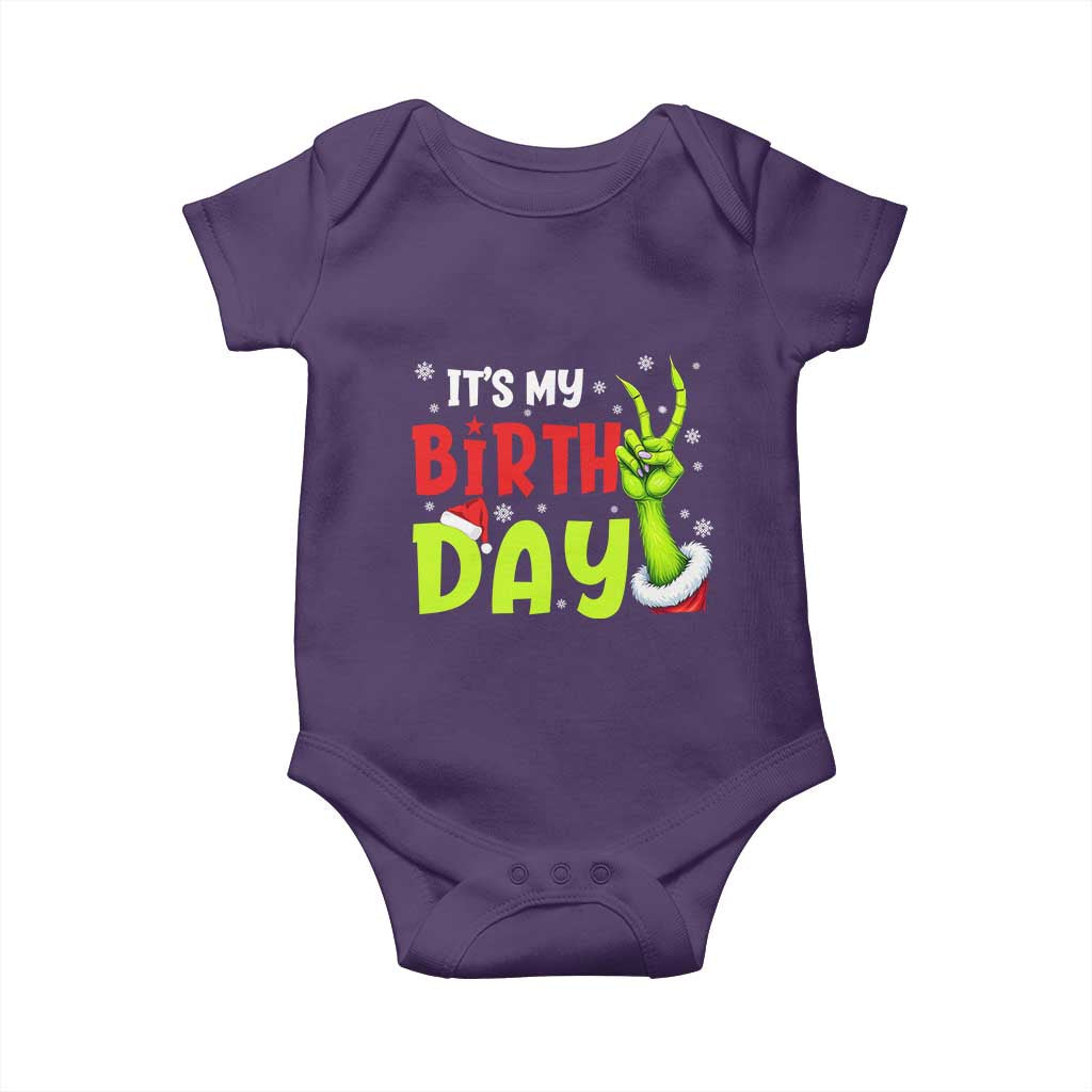 It's My Birthday Christmas Baby Onesie Funny Bday Xmas - Wonder Print Shop