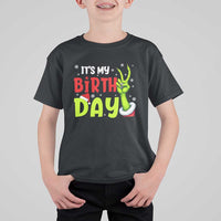 It's My Birthday Christmas T Shirt For Kid Funny Bday Xmas - Wonder Print Shop