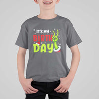 It's My Birthday Christmas T Shirt For Kid Funny Bday Xmas - Wonder Print Shop