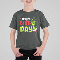 It's My Birthday Christmas T Shirt For Kid Funny Bday Xmas - Wonder Print Shop