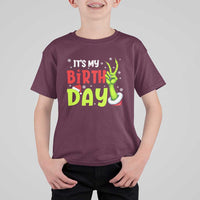 It's My Birthday Christmas T Shirt For Kid Funny Bday Xmas - Wonder Print Shop