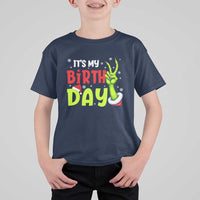 It's My Birthday Christmas T Shirt For Kid Funny Bday Xmas - Wonder Print Shop
