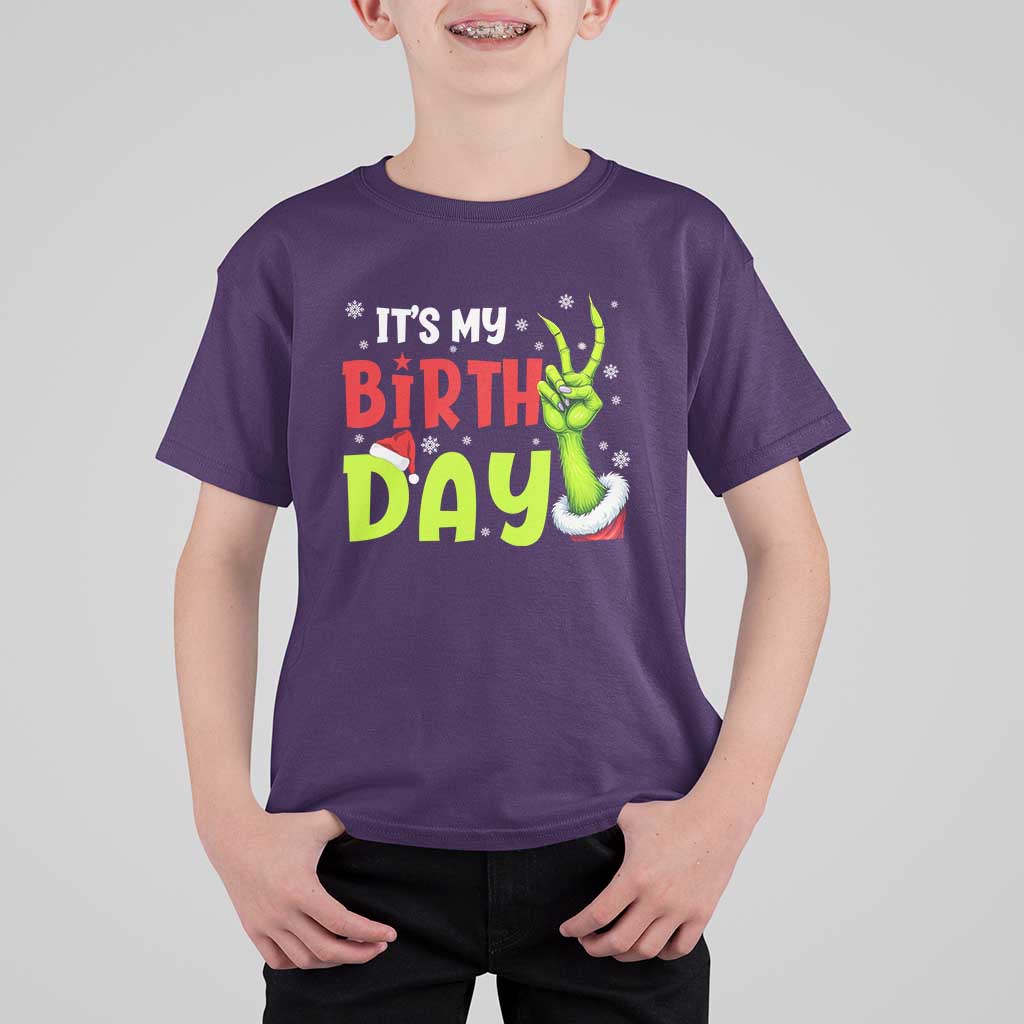 It's My Birthday Christmas T Shirt For Kid Funny Bday Xmas - Wonder Print Shop