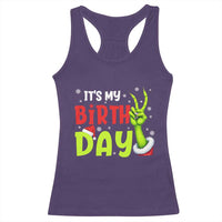 It's My Birthday Christmas Racerback Tank Top Funny Bday Xmas - Wonder Print Shop