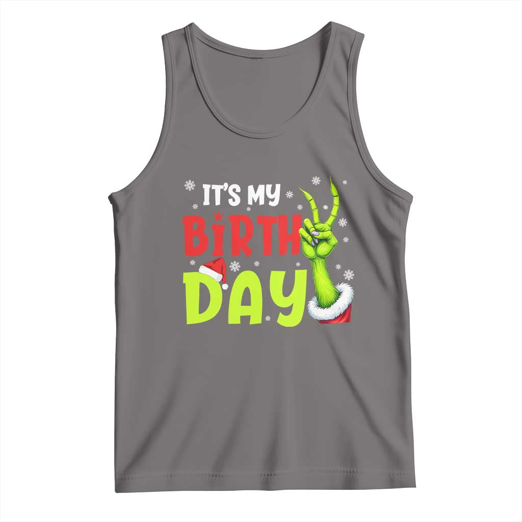 It's My Birthday Christmas Tank Top Funny Bday Xmas - Wonder Print Shop