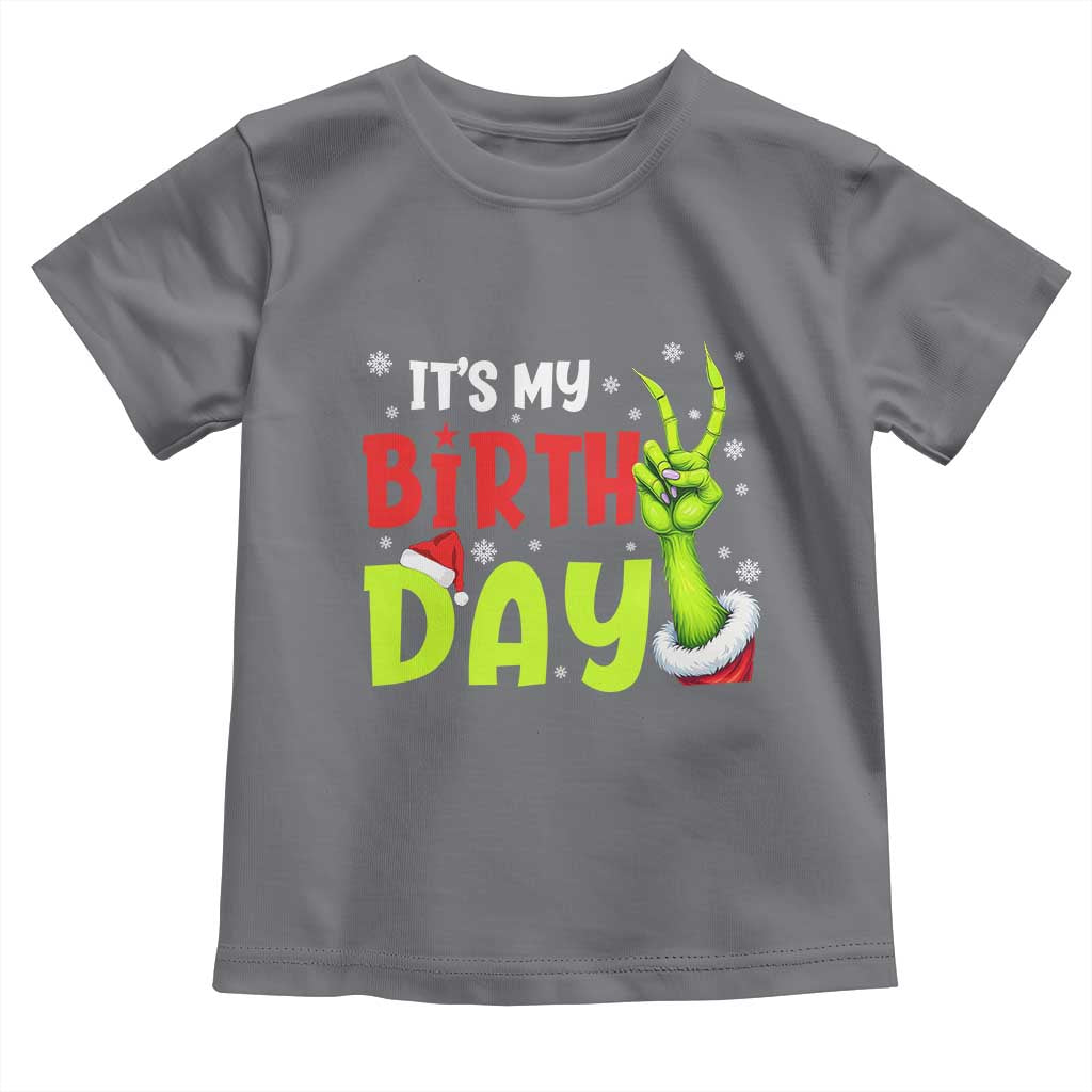 It's My Birthday Christmas Toddler T Shirt Funny Bday Xmas - Wonder Print Shop