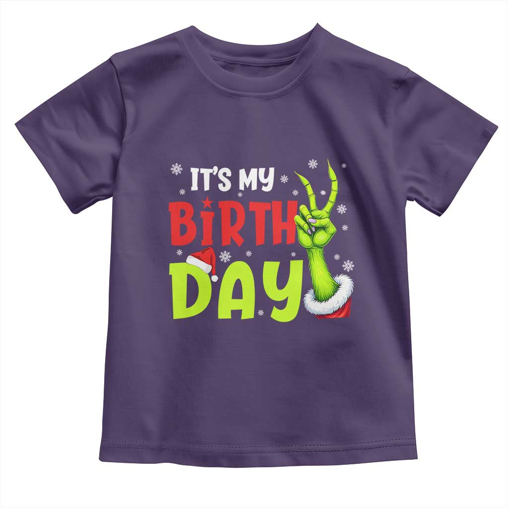 It's My Birthday Christmas Toddler T Shirt Funny Bday Xmas - Wonder Print Shop