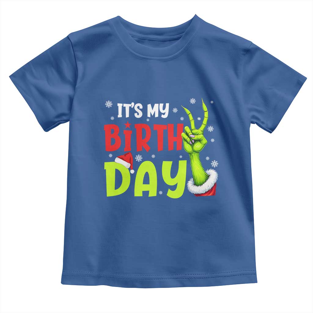 It's My Birthday Christmas Toddler T Shirt Funny Bday Xmas - Wonder Print Shop