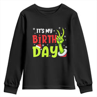 It's My Birthday Christmas Youth Sweatshirt Funny Bday Xmas - Wonder Print Shop