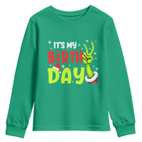 It's My Birthday Christmas Youth Sweatshirt Funny Bday Xmas - Wonder Print Shop