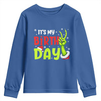 It's My Birthday Christmas Youth Sweatshirt Funny Bday Xmas - Wonder Print Shop