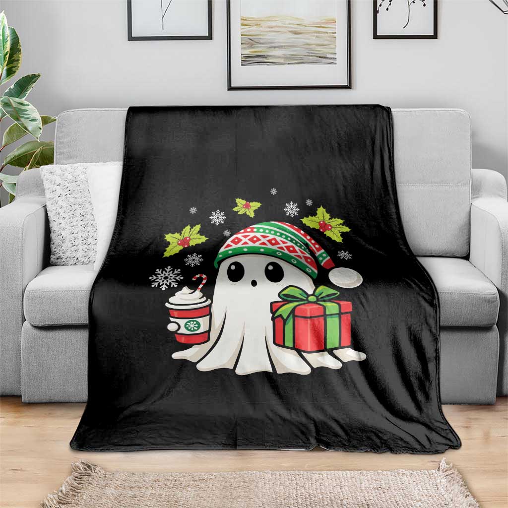 Ghost Santa Christmas Throw Blanket Holiday Xmas Halloween - undefined