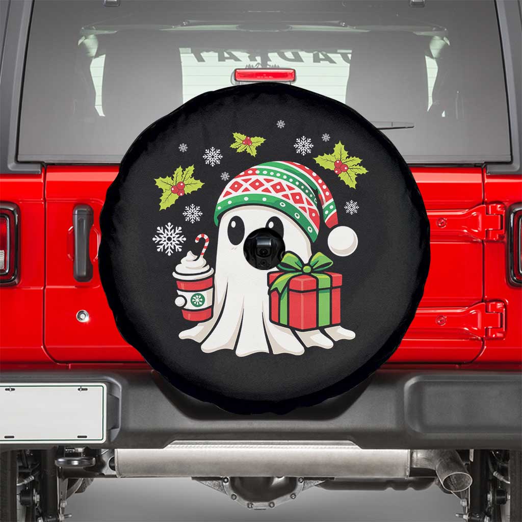 Ghost Santa Christmas Spare Tire Cover Holiday Xmas Halloween - Wonder Print Shop
