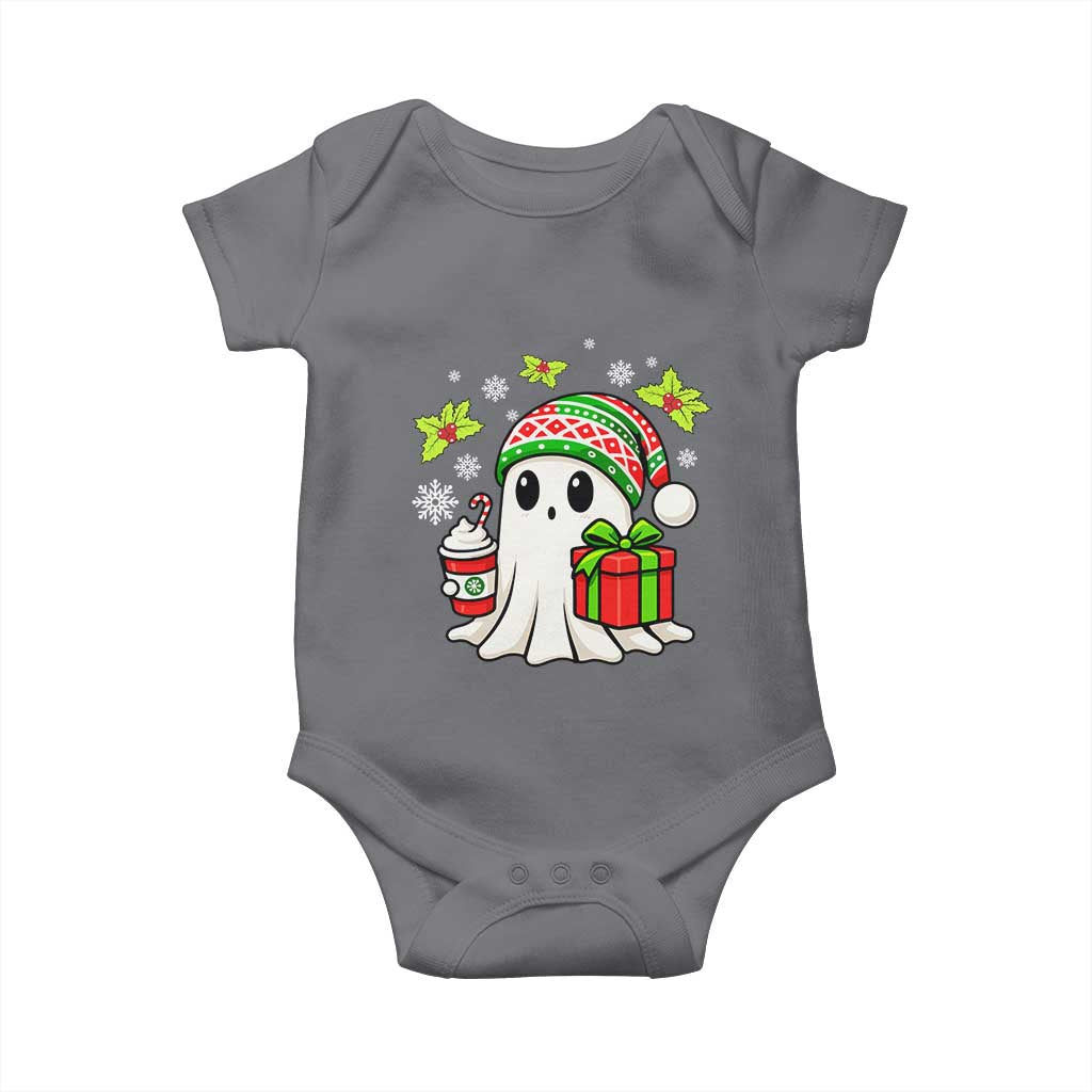 Ghost Santa Christmas Baby Onesie Holiday Xmas Halloween - Wonder Print Shop