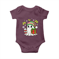 Ghost Santa Christmas Baby Onesie Holiday Xmas Halloween - Wonder Print Shop
