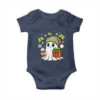 Ghost Santa Christmas Baby Onesie Holiday Xmas Halloween - Wonder Print Shop