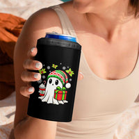 Ghost Santa Christmas 4 in 1 Can Cooler Tumbler Holiday Xmas Halloween - Wonder Print Shop