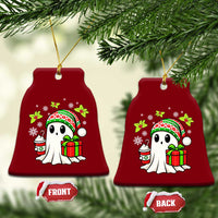 Ghost Santa Christmas Ceramic Ornament Holiday Xmas Halloween - Wonder Print Shop