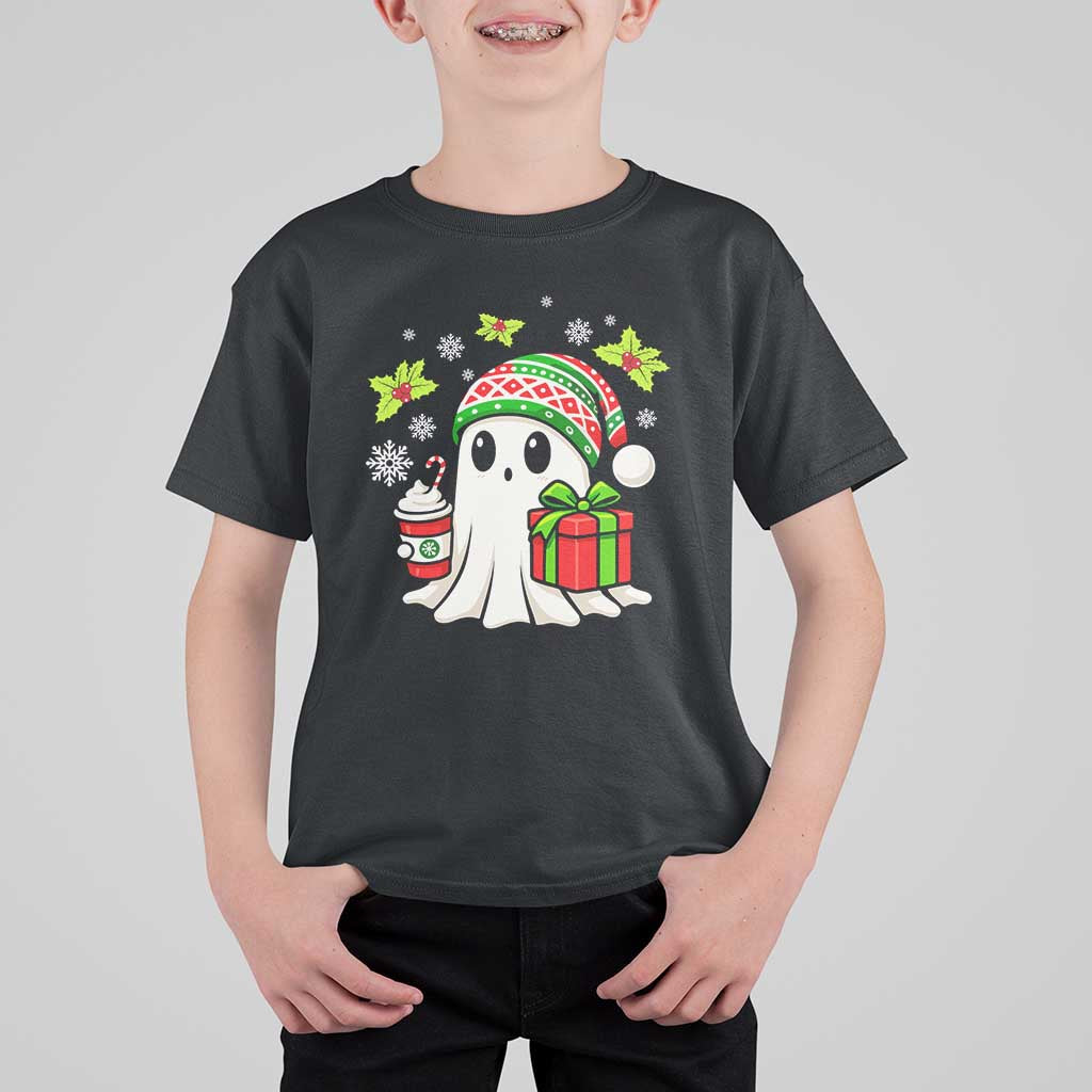 Ghost Santa Christmas T Shirt For Kid Holiday Xmas Halloween - Wonder Print Shop