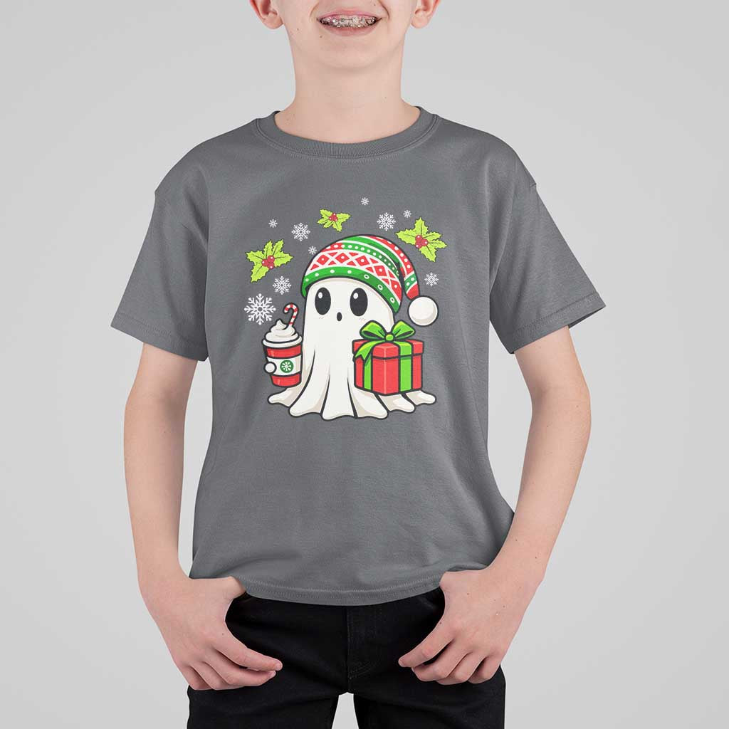 Ghost Santa Christmas T Shirt For Kid Holiday Xmas Halloween - Wonder Print Shop
