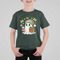 Ghost Santa Christmas T Shirt For Kid Holiday Xmas Halloween - Wonder Print Shop